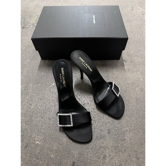 Saint Laurent Simone Mule Sandals Nero Black - Picture 1 of 7